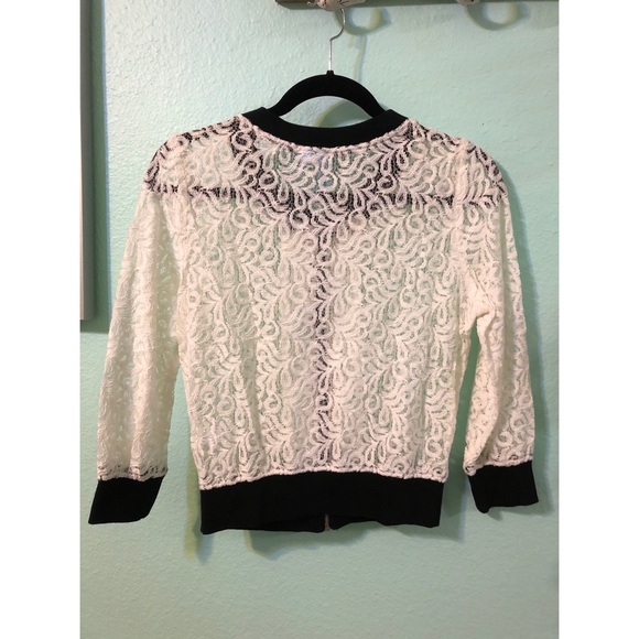 L'Amour Nanette Lepore zip-up lace jacket - Picture 2 of 5